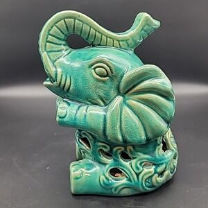 Trumpeting Elephant Sachet Holder‎ Pomander Emerald Green by GC Natural